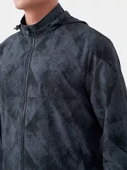 Áo khoác gió 2 lớp lót gió in loang 5S Fashion Slimfit AKG23009