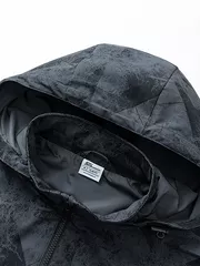 Áo khoác gió 2 lớp lót gió in loang 5S Fashion Slimfit AKG23009