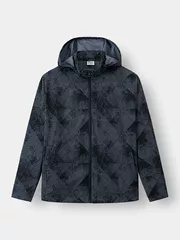 Áo khoác gió 2 lớp lót gió in loang 5S Fashion Slimfit AKG23009