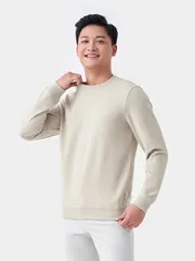 Áo Nỉ Cổ Tròn 5S Fashion Trơn Slimfit ANO23030