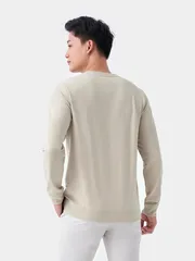 Áo Nỉ Cổ Tròn 5S Fashion Trơn Slimfit ANO23030