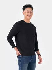 Áo Nỉ Cổ Tròn Tay Raglan Phối Túi Khóa 5S Fashion Regularfit ANO23002