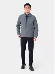 Áo khoác gió 2 lớp cổ bẻ 5S Fashion AKG23011