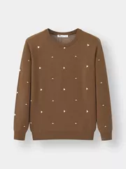 Áo Len Họa Tiết Tam Giác Nhỏ 5S Fashion Slim Fit ALO23006