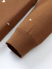 Áo Len Họa Tiết Tam Giác Nhỏ 5S Fashion Slim Fit ALO23006