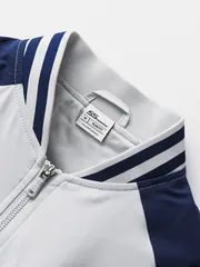 Áo Khoác Bomber Phối Màu 2 Lớp Lót Nỉ 5S Slimfit AKB23013