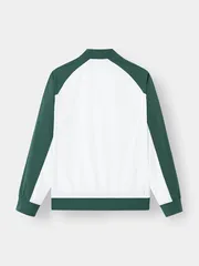 Áo Khoác Bomber 2 Lớp Lót Gió Phối Màu Tay Raglan 5S Fashion AKB23016