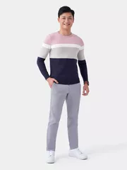 Áo len phối kẻ 5S Fashion ALO23002