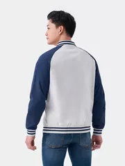 Áo Khoác Bomber Nam 5S Fashion Tay Raglan Phối Màu AKB24060
