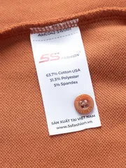 Áo Polo Dài Tay Cổ Phối Màu 5S Fashion Slim Fit APD23601