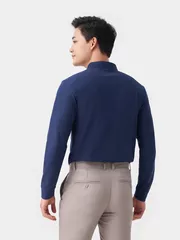 Áo Polo Dài Tay Nam Trơn 5S Fashion Slim Fit APD23602