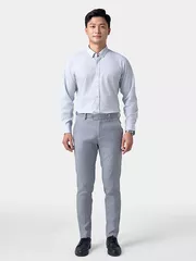 Áo Sơ Mi Nam Dài Tay Dệt Kẻ Ô Phom Casual Fit ASM24054