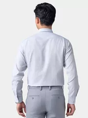 Áo Sơ Mi Nam Dài Tay Dệt Kẻ Ô Phom Casual Fit ASM24054