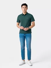 Áo Polo Nam Thể Thao 5S Fashion In Chữ Phom Slimfit APC24018