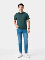Áo Polo Nam Thể Thao 5S Fashion In Chữ Phom Slimfit APC24018
