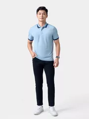 Áo Polo Nam Thể Thao 5S Fashion Bo Phối Màu Regular APC24005