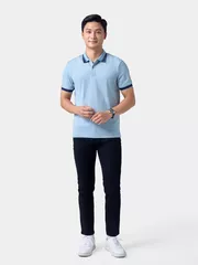 Áo Polo Nam Thể Thao 5S Fashion Bo Phối Màu Regular APC24005