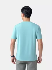 Áo Thun Nam Ngắn Tay In Chữ Phối Hình In Phom Casual ATS24027