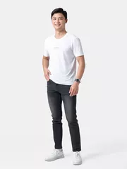 Áo Thun Nam 5S Fashion Siêu Nhẹ Mát In Chữ Phom Slimfit ATS24061