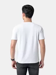 Áo Thun Nam 5S Fashion Siêu Nhẹ Mát In Chữ Phom Slimfit ATS24061