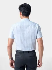 Áo Sơ Mi Nam Ngắn Tay 5S Fashion Kẻ Caro Phom Slimfit ASC24033