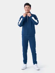 Bộ Quần Áo Nam Cổ Trụ Kéo Khóa Chất Nỉ 5S Fashion Can Phối BNK23001