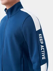 Bộ Quần Áo Nam Cổ Trụ Kéo Khóa Chất Nỉ 5S Fashion Can Phối BNK23001