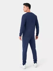 Bộ Nỉ Nam Dài Tay 5S Fashion Basic Phom Slimfit BNI23019