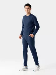 Bộ Quần Áo Nỉ Nam 5S Fashion Trơn Basic Slimfit BNI24001