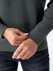 Áo Nỉ Nam Thu Đông 5S Fashion Trơn Basic Phom Slimfit ANI24027