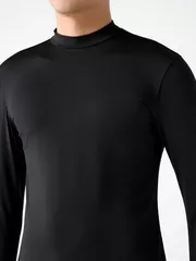 Áo Giữ Nhiệt Nam 5S Fashion Cổ 3 Phân Phom Body AGN24001 