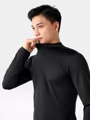 Áo Giữ Nhiệt Nam 5S Fashion Cổ 3 Phân Phom Body AGN24001 