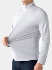 Áo Giữ Nhiệt Nam Cổ Cao 5S Fashion Trơn Body FIt AGN24003