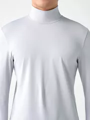 Áo Giữ Nhiệt Nam Cổ Cao 5S Fashion Trơn Body FIt AGN24003