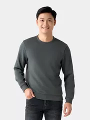 Áo Nỉ Nam Thu Đông 5S Fashion Trơn Basic Phom Slimfit ANI24027