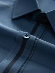 Áo Sơ Mi Nam Dài Tay 5S Fashion Dệt Kẻ Sang Trọng ASM24010