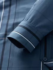 Áo Sơ Mi Nam Dài Tay 5S Fashion Dệt Kẻ Sang Trọng ASM24010