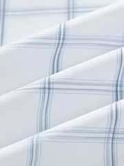 Áo Sơ Mi Nam Dài Tay Màu Trắng Kẻ Ô Slimfit ASM24009