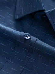 Áo Sơ Mi Nam Dài Tay Họa Tiết Có Túi Phom Regular ASM24016