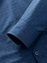 Áo Sơ Mi Nam Dài Tay Họa Tiết Có Túi Phom Regular ASM24016