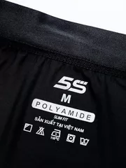 Combo 5 Quần Lót Nam Boxer 5S Fashion Slimfit Trơn Màu Đen 5C-YYBOX23104