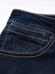 Quần Jean Nam Trơn 5S Fashion Vải Recycled Phom Slimfit QBD23003