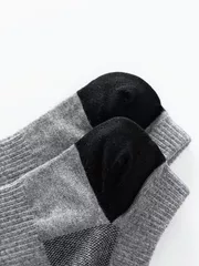 Tất Nam Cổ Ngắn 5S Fashion Phối Màu Dệt Hiệu Ứng Cao Cấp TAT24105