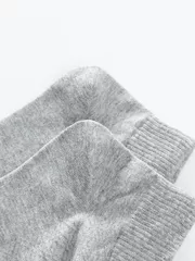 Tất Nam Cotton Cổ Lửng 5S Fashion Dệt Họa Tiết TAT24006