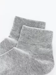 Tất Nam Cotton Cổ Lửng 5S Fashion Dệt Họa Tiết TAT24006