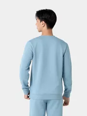 Bộ Nỉ Nam Cổ Tròn 5S Fashion Phối Line Khỏe Khoắn Slimfit BNI24020