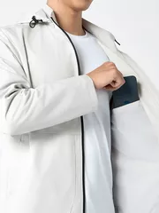 Áo Khoác Gió Nam 5S Fashion Mũ Tháo Được Lót Nỉ AKG24005