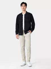 Áo Khoác Bomber Varsity Nam 5S Fashion Dệt Họa Tiết Cao Cấp AKB24010