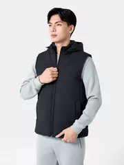 Áo Khoác Chần Bông Gile 5S Fashion Có Mũ Tháo Rời Basic APH24025
