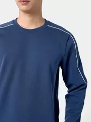 Áo Nỉ Nam Phối Line 5S Fashion Phom Slimfit BANI24020